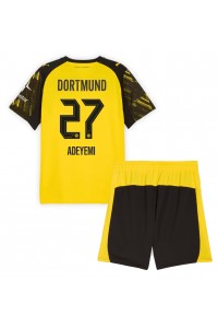 Fotbalové Dres Borussia Dortmund Karim Adeyemi #27 Dětské Domácí Oblečení 2025-26 Krátký Rukáv (+ trenýrky)